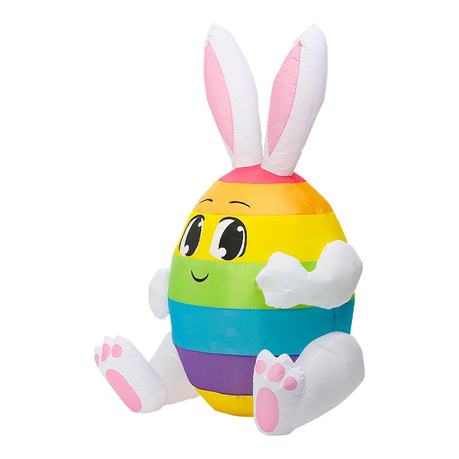 Inflatable Game Clothes Luminous Carrot And Egg Rabbit Decorations