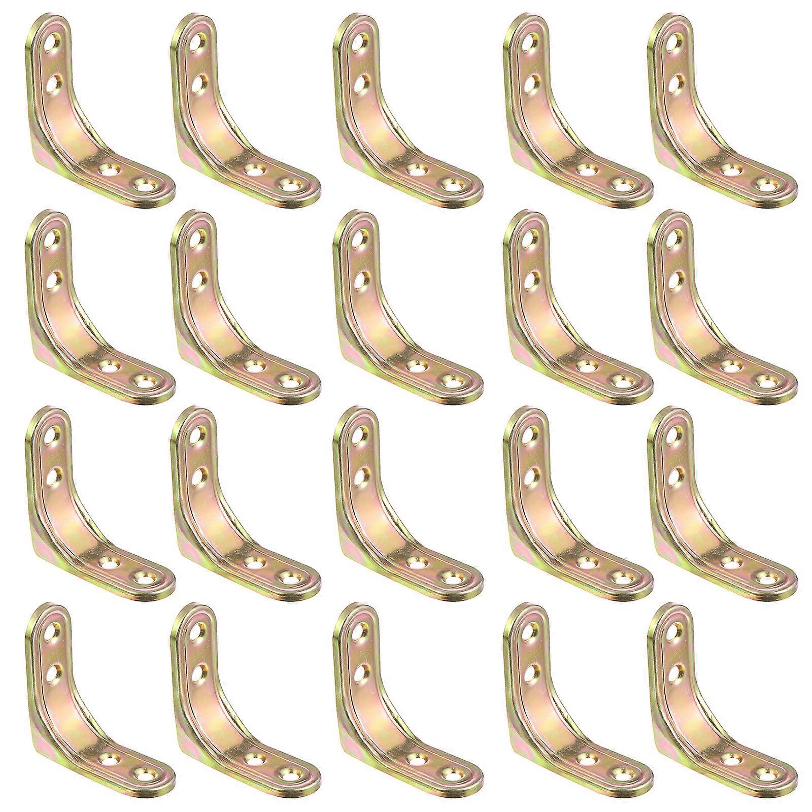 20 Pcs Corner Brace L Bracket Heavy Duty Right Angle Brackets Joint Fastener
