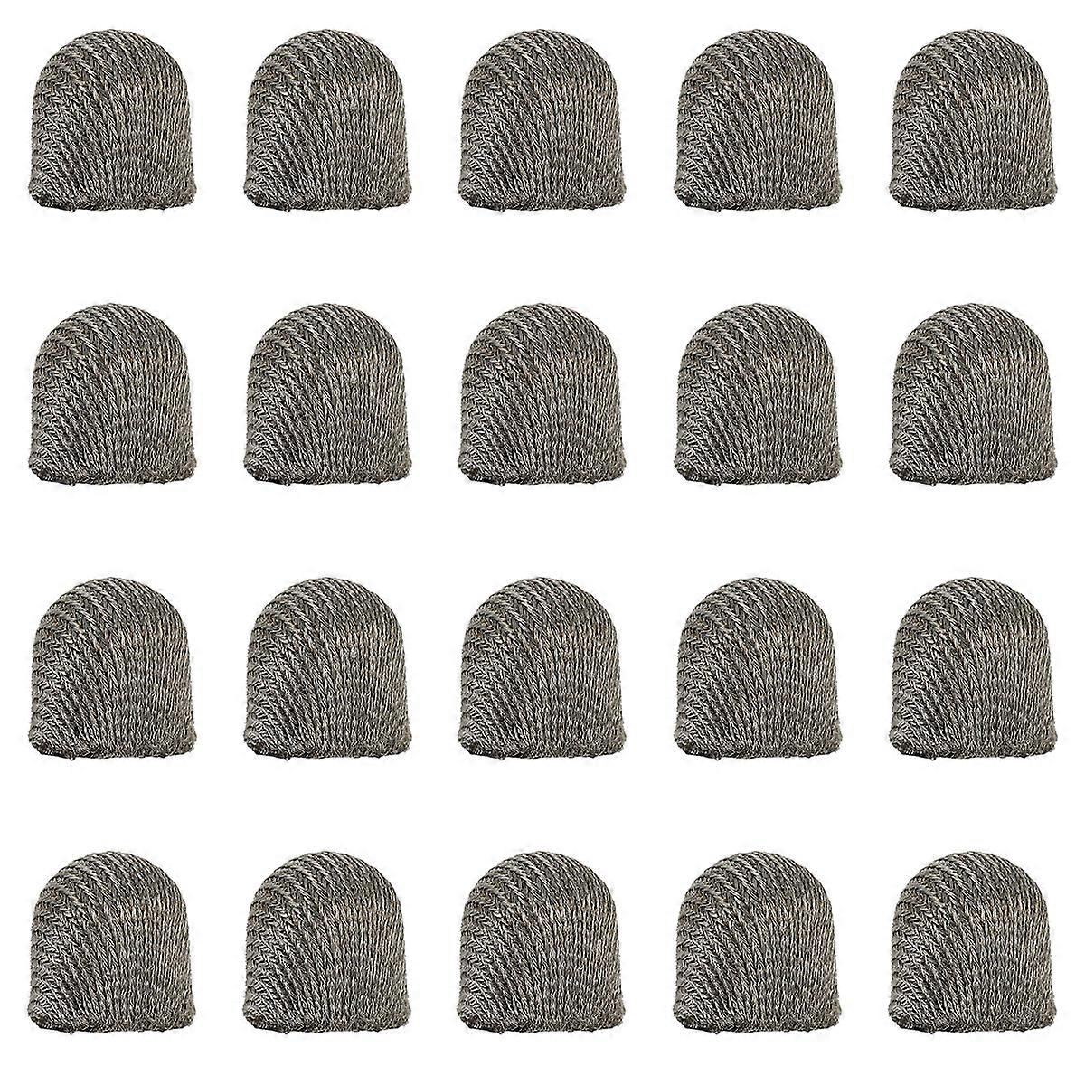 20pcs Conductive Fiber Pen Head High Sensitivity Capacitance Stylus Head (Silver