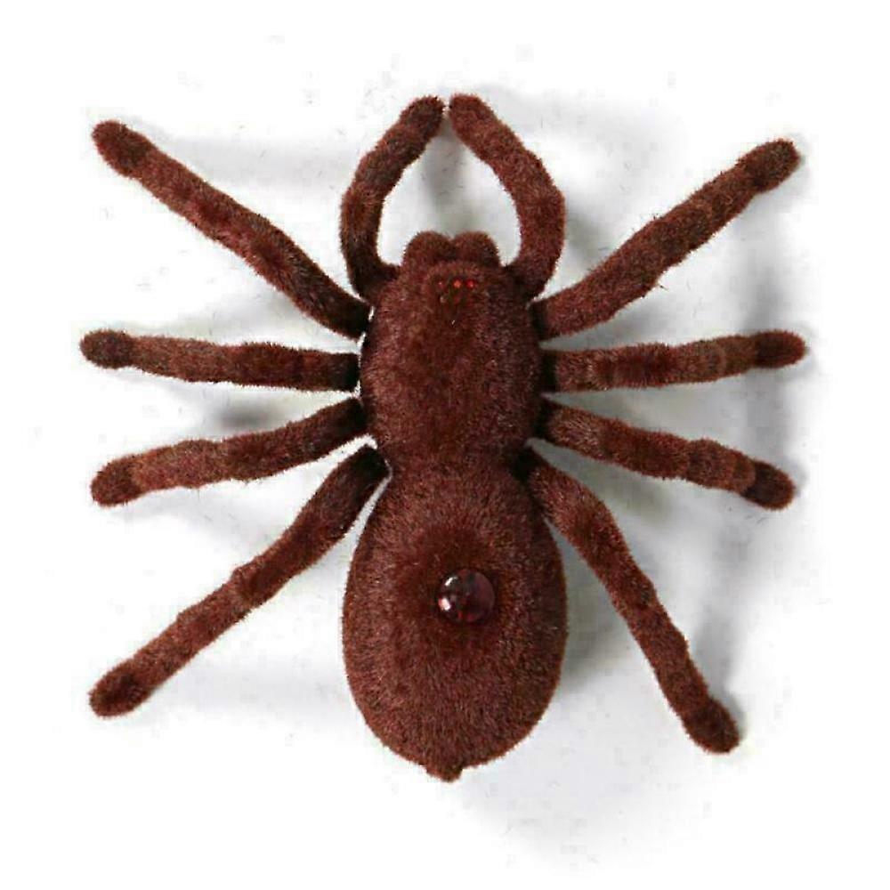 Remote Control Creepy Soft Scary Plush Spider Infrared RC Tarantula Kid Toy