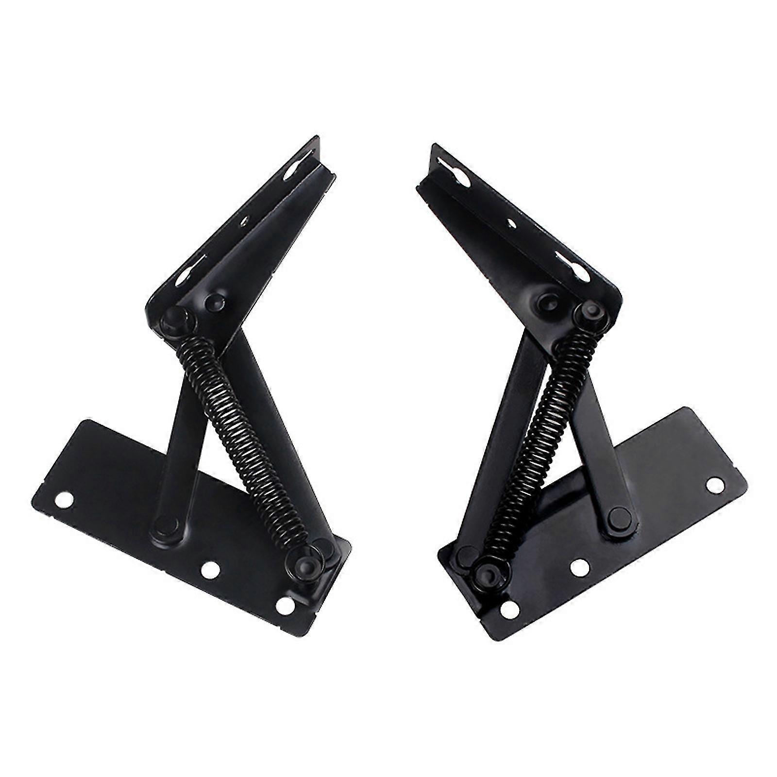 2pcs Sofa Bed Hinge Adjustable Angle Mechanism Black Metal Multifunctional