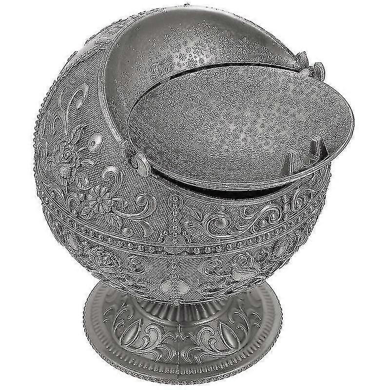 Ancient Tin Ashtray 1pc Creative Tellurium Shape Retro Ashtray Household Cigarette Butts