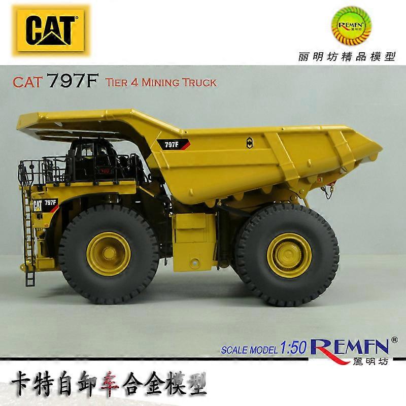 Dm Nouveau 1:50 Cat 797F Super Large Mine Stone Truck Camion à benne basculante Modèle 85655
