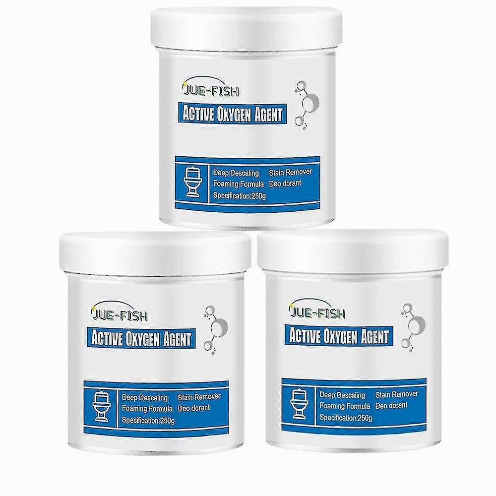 3pcs Toilet Active Oxygen Agent Powerful Pipe Dredging Agent Toilet Sink Cleaning