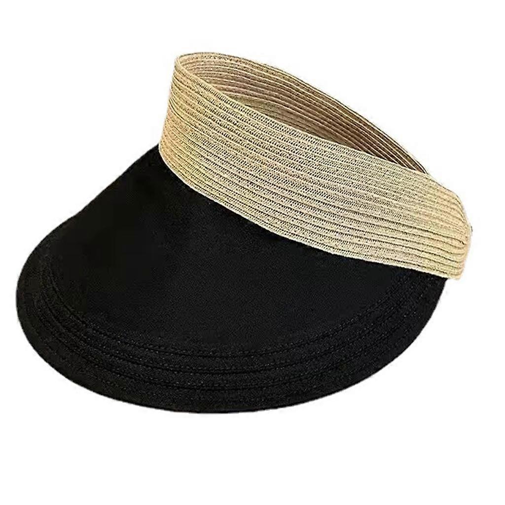  Femmes Visor Hat Beach Visor Sun Hat Straw Sun Visor Golf Cap Sun Visor Hat