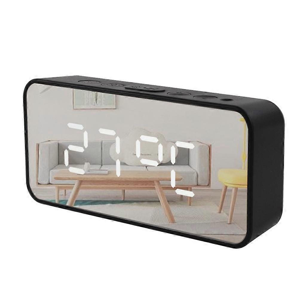 Multifunction Alarm Clock in Wood Digital Alarm Clock Prevent Being Late and Sleeping Home Decoration for Creative