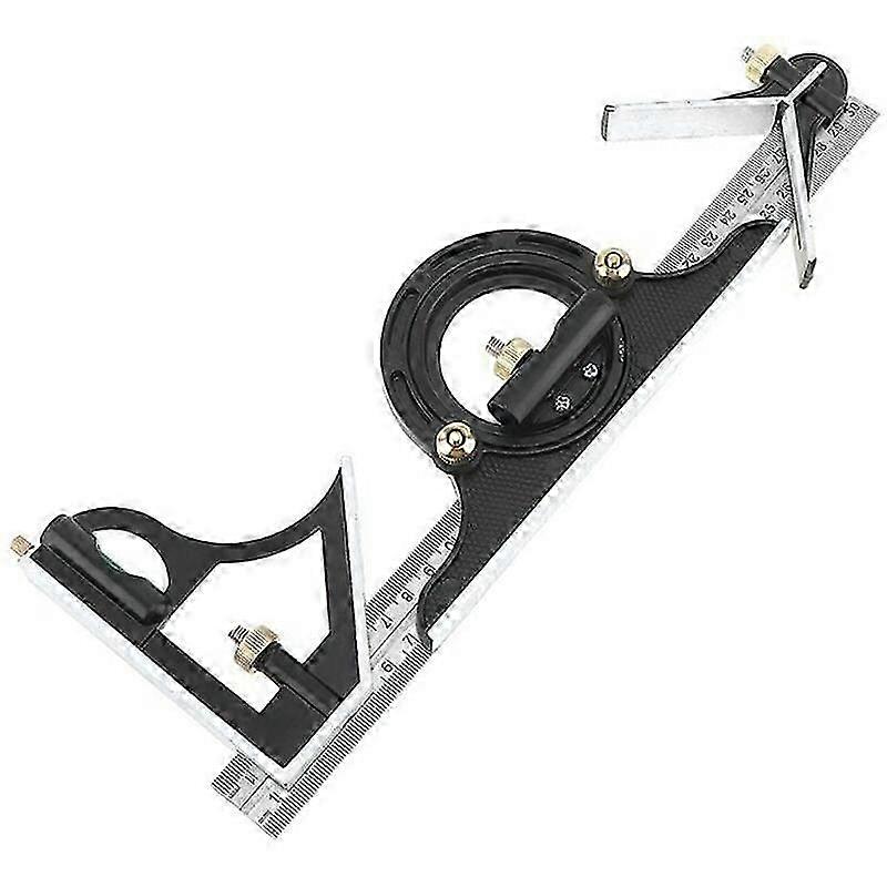 300MM Multi-function Protractor Combination Square Ruler Stainless Steel Measuring Tool Professional Carpenter Tools