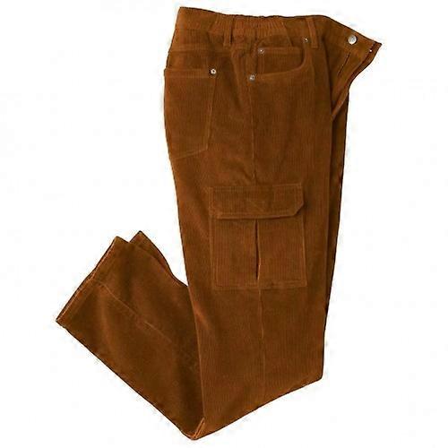Atlas For Men Mens Corduroy Cargo Trousers