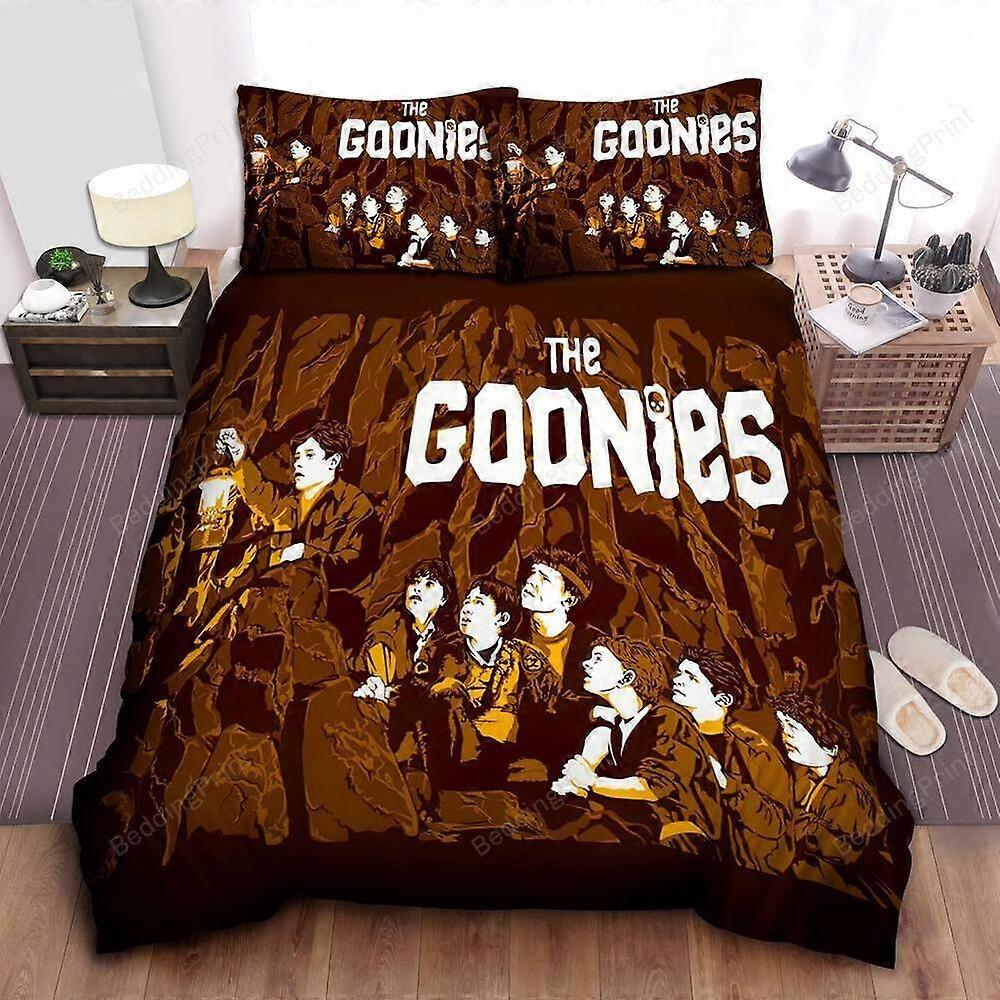v1083 Lençóis Os Goonies Explorando A Caverna Capa de Edredão Conjunto Doona Capa Lençóis Macios IU1083
