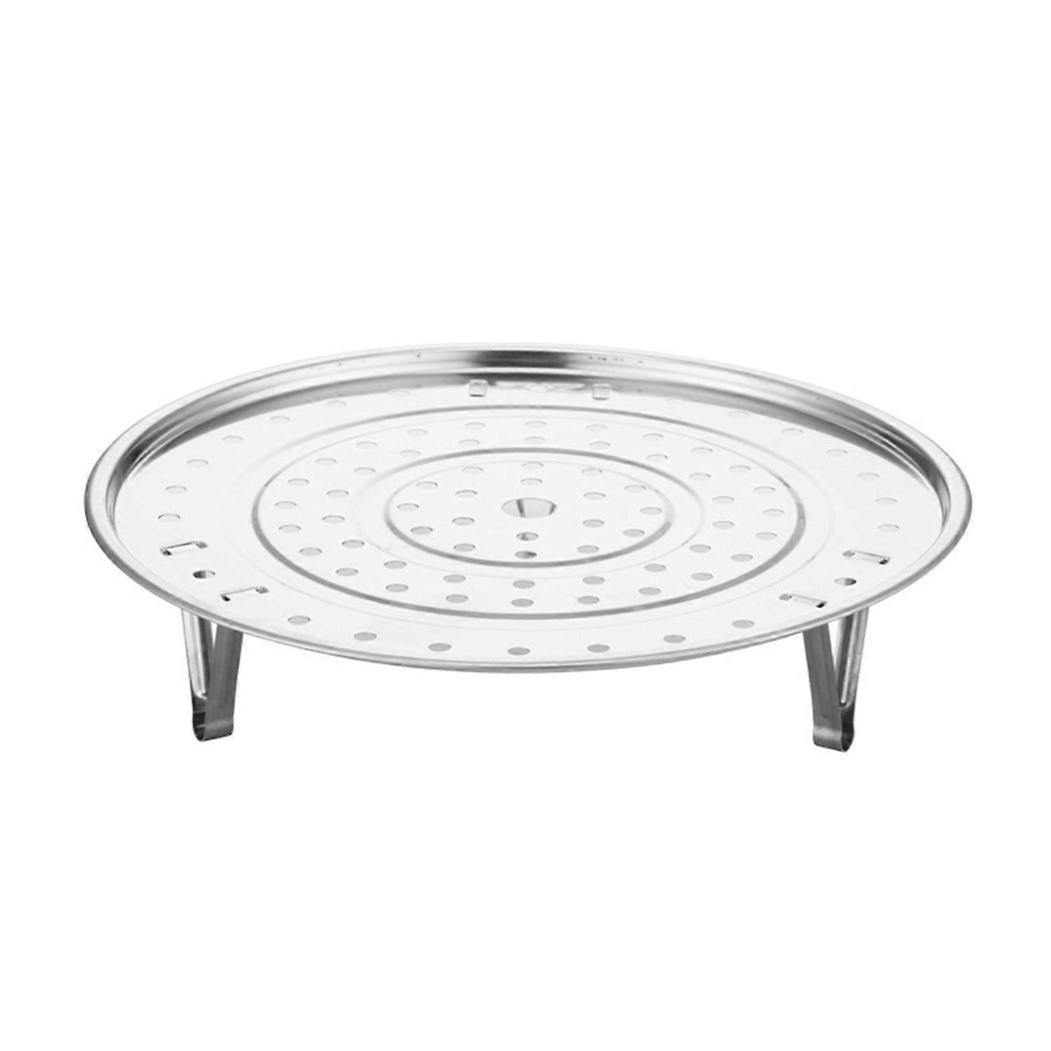 Stainless Steel Round Steamer Rack with Detachable V-Shaped Stand for Steamer Cooking Stackable