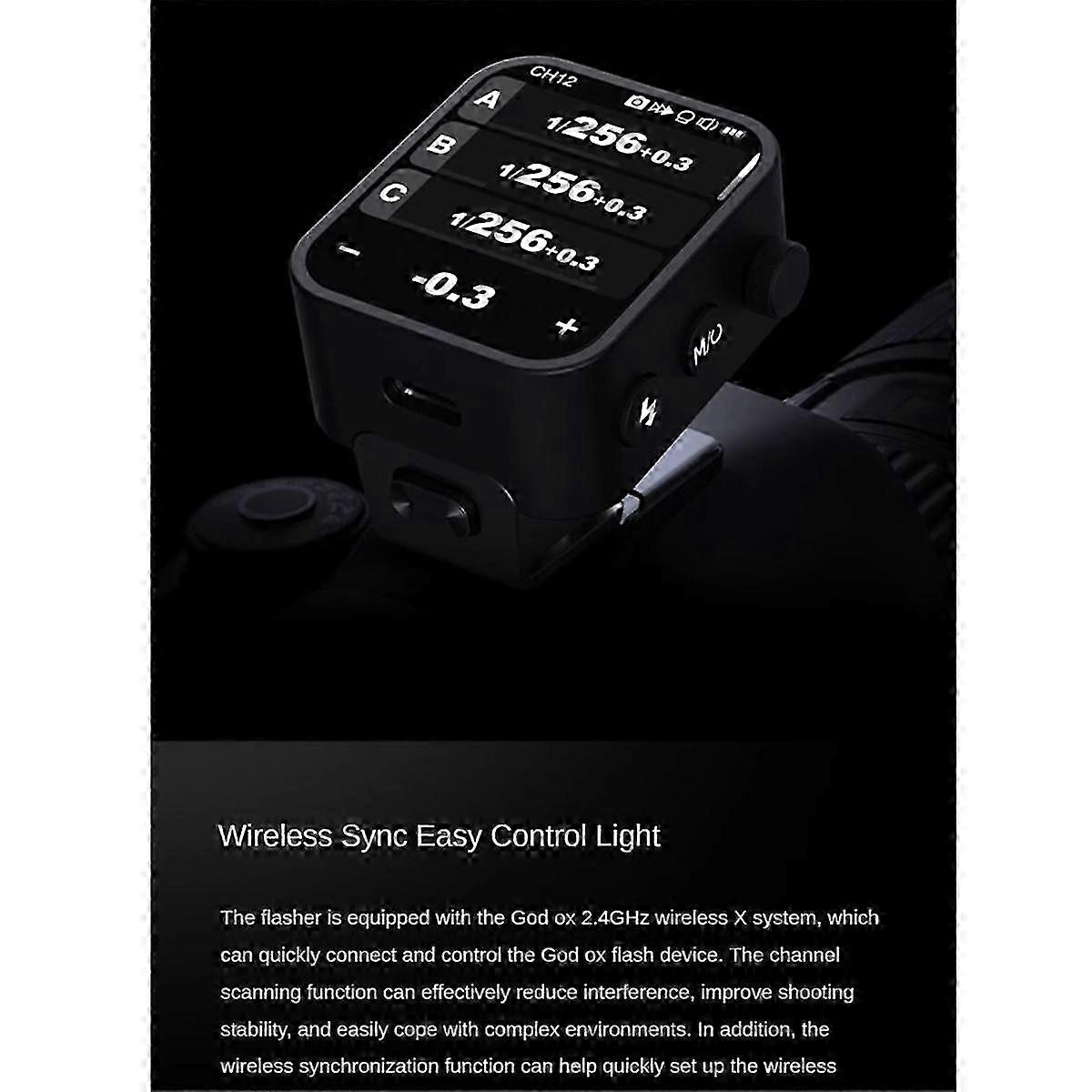 X3 Kamera Blitz Guide Außenlicht Studio Blitz Touchscreen Version Wireless Ttl High Speed Sync Flash Guide,b