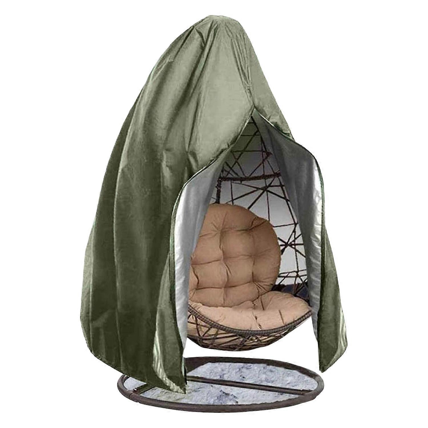Patio Egg Chair Cover with Zipper Waterproof UV-Resistant Drawstring Design Weather Resistant