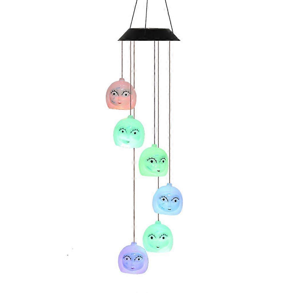 Wind Chimes Solar Powered LED Lamp Color Changing Solar LED Lights Outdoor