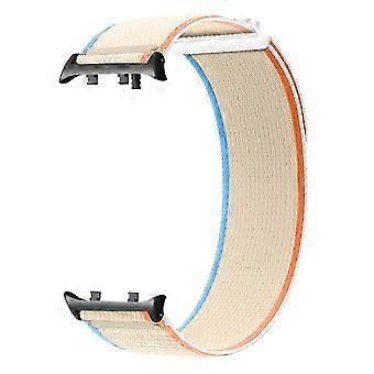 Para Reloj D2 Correa de Reloj de Nylon Muñeca de Repuesto Ajustable - Gris Leche Blanco Multicolor
