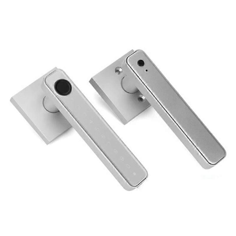 Serrure de porte biométrique à empreinte digitale, serrure électronique intelligente avec mot de passe, contrôle numérique, argent (B)