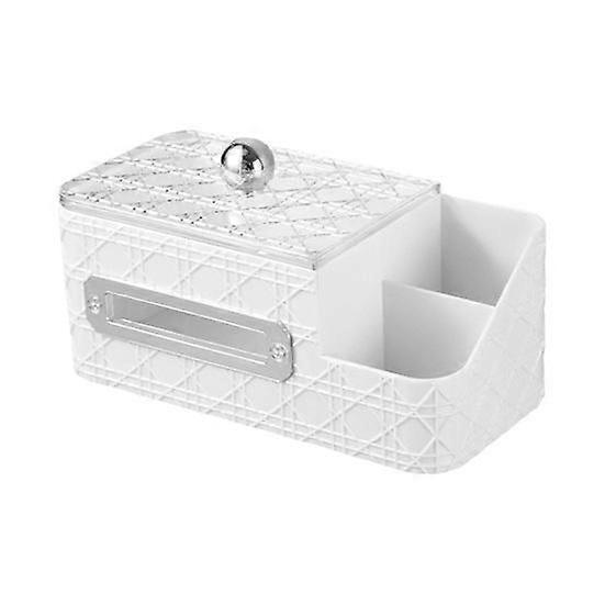 Tissue Box Holder with Storage Compartment Lid Design Anti-Oxidation Moisture-Proof Transparent Napkin Box Tissue Holder