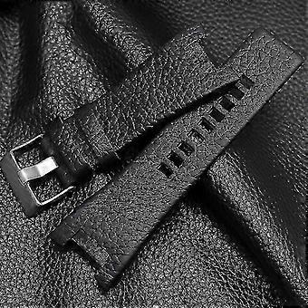 32MM Notched Leather Strap For Diesel DZ1216 DZ1273 DZ4246 Watch Strap-Good