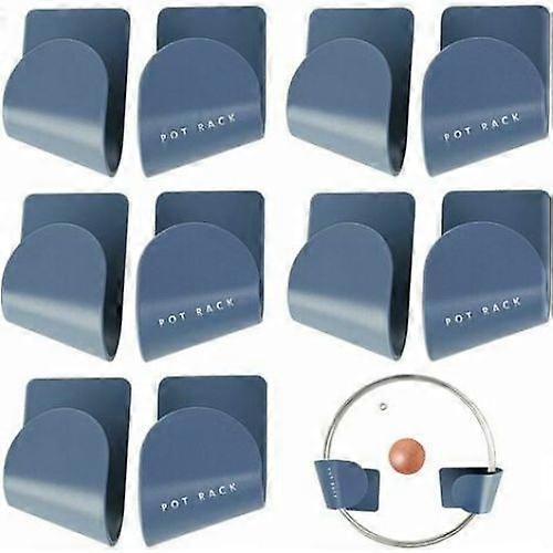 5PCS-pot lid rack-blue