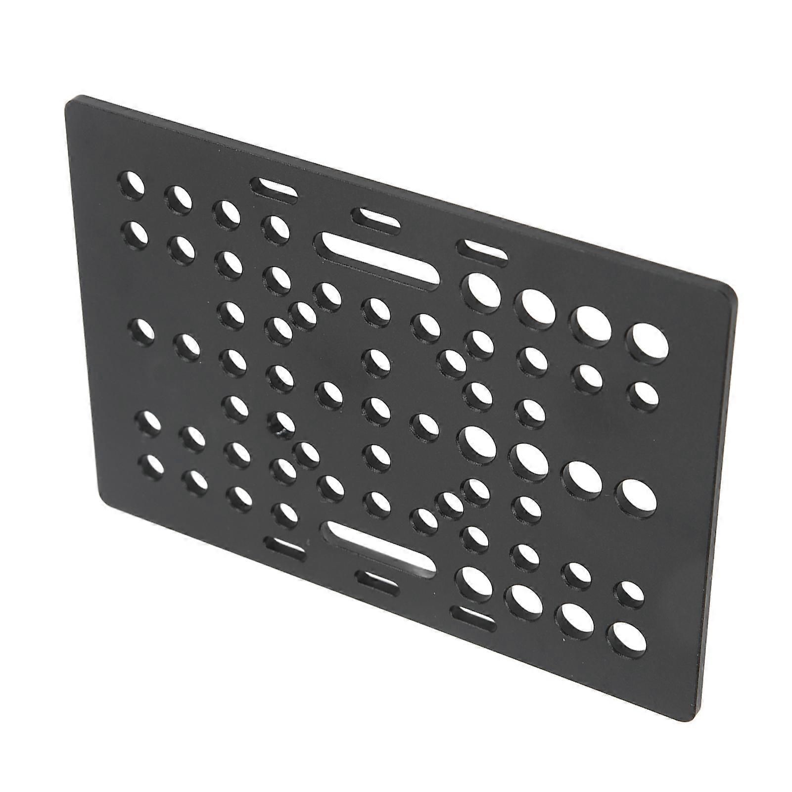 High Strength Aluminum Gantry Plate Black Anodized Universal Linear Guide for 3D Printer Milling Machine