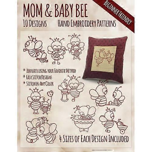 Mutter-und-Baby-Biene-Handstickmuster