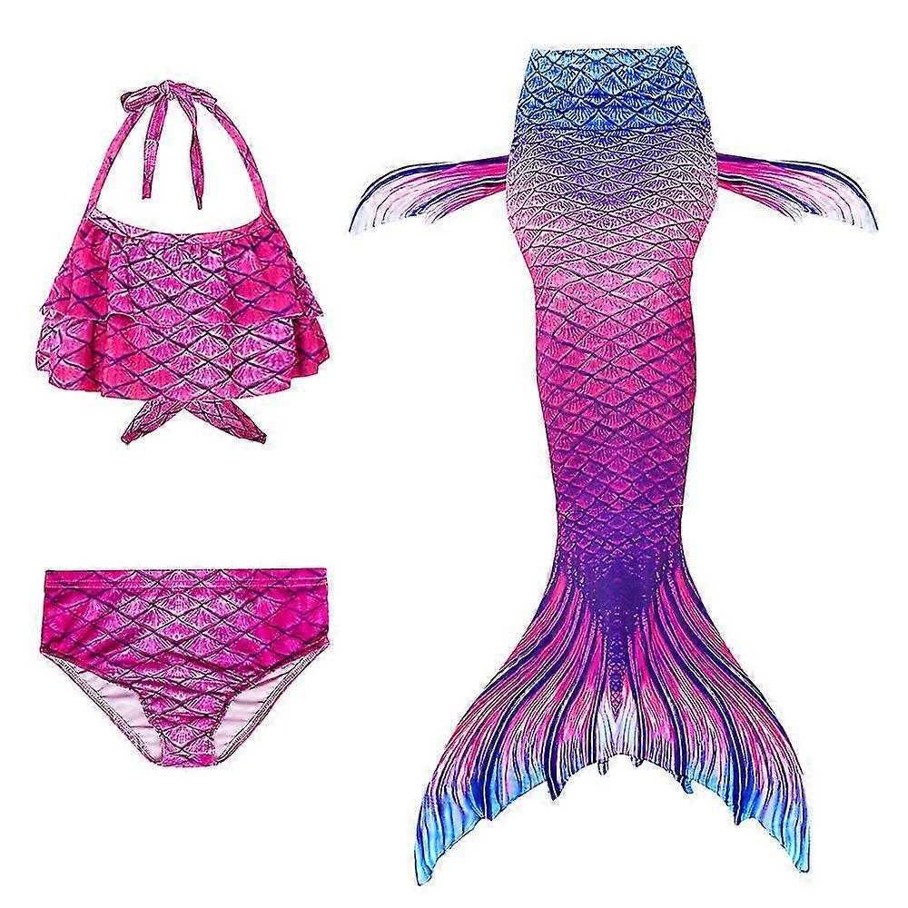 5-9 jaar meisjes zeemeermin badmode bikini set badpak