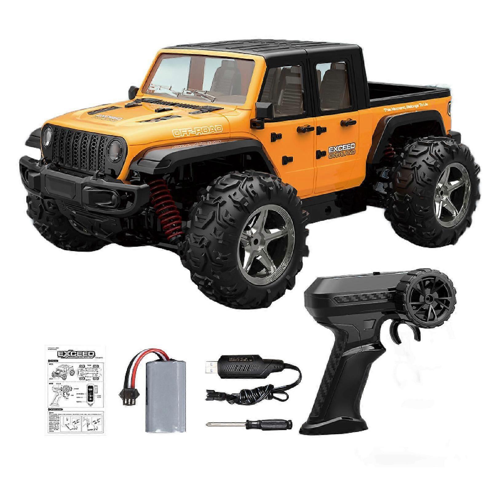 4WD Rock Crawler Model 1:20 Skala RC Samochód dla dzieci w wieku 8-13 lat Prezenty świąteczne Żółty