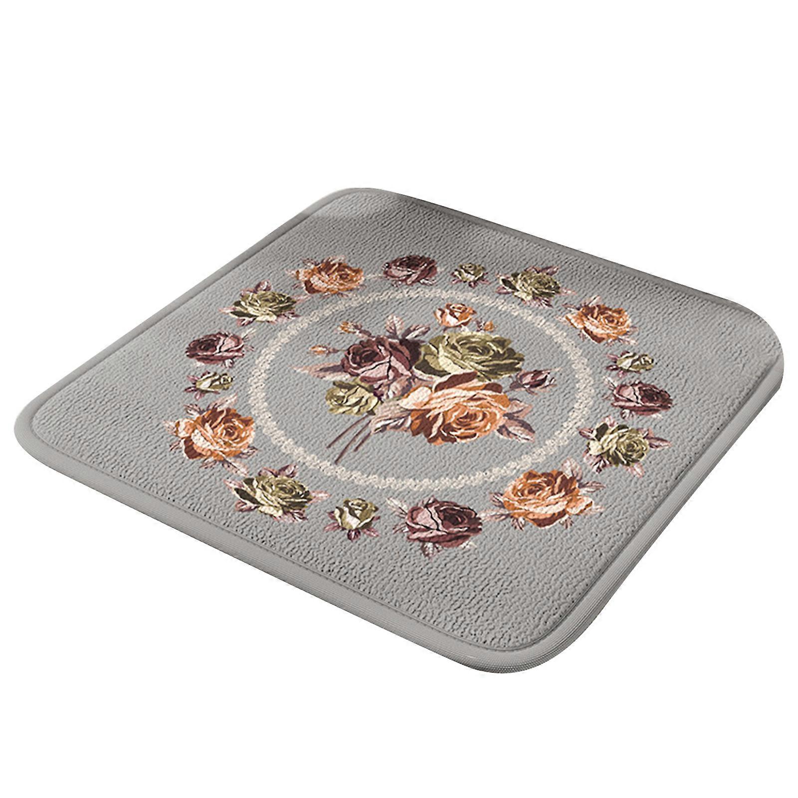 Breathable Memory Foam Chair Cushions NonSlip Flower Pattern Square Seats Pad for Comfort and Softness  Style 8 2