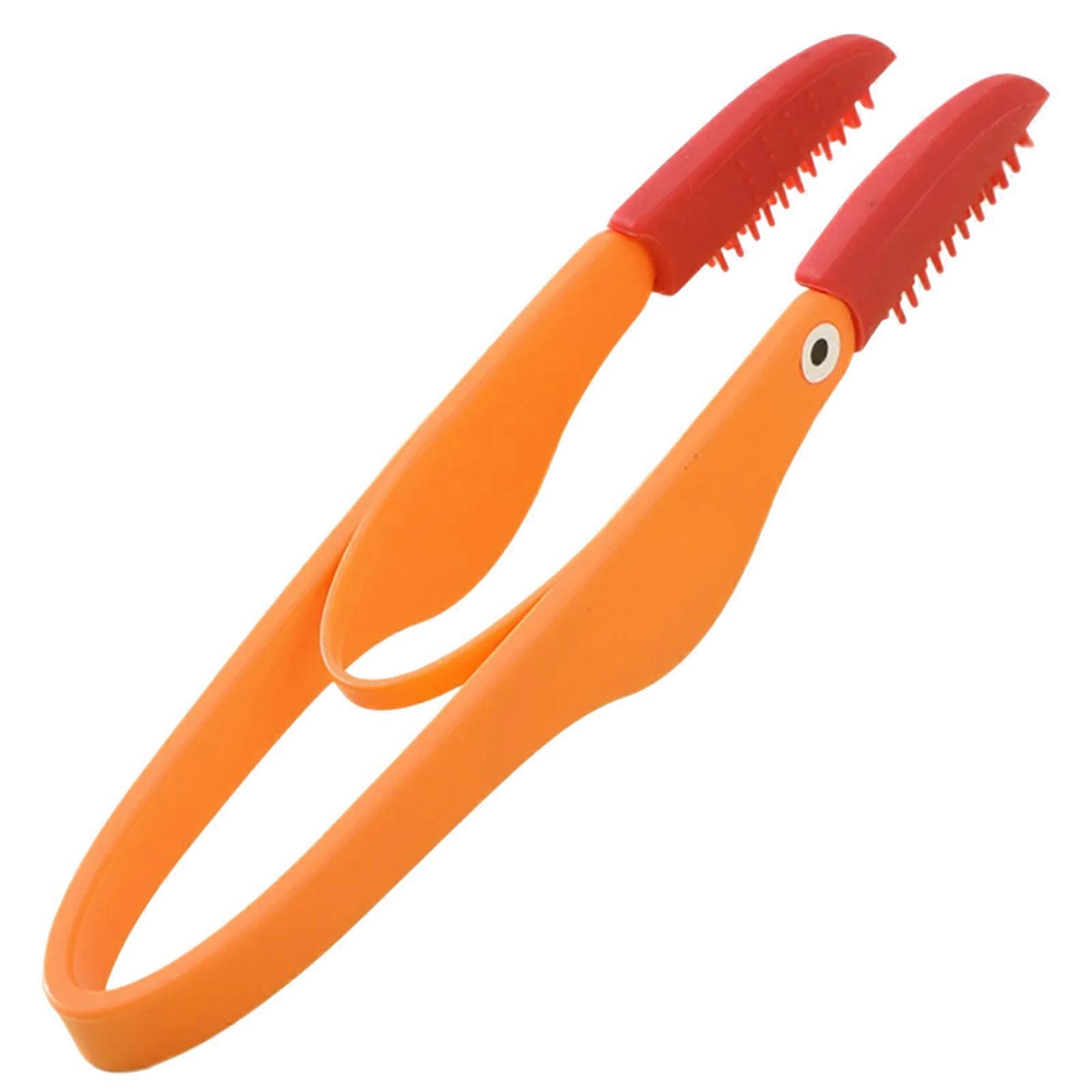 Peignes efficaces pour les yeux d’animaux Pince à épiler Brosse pour les résidus de larmes Élimination facile des taches pour les yeux pour Booger Clean orange
