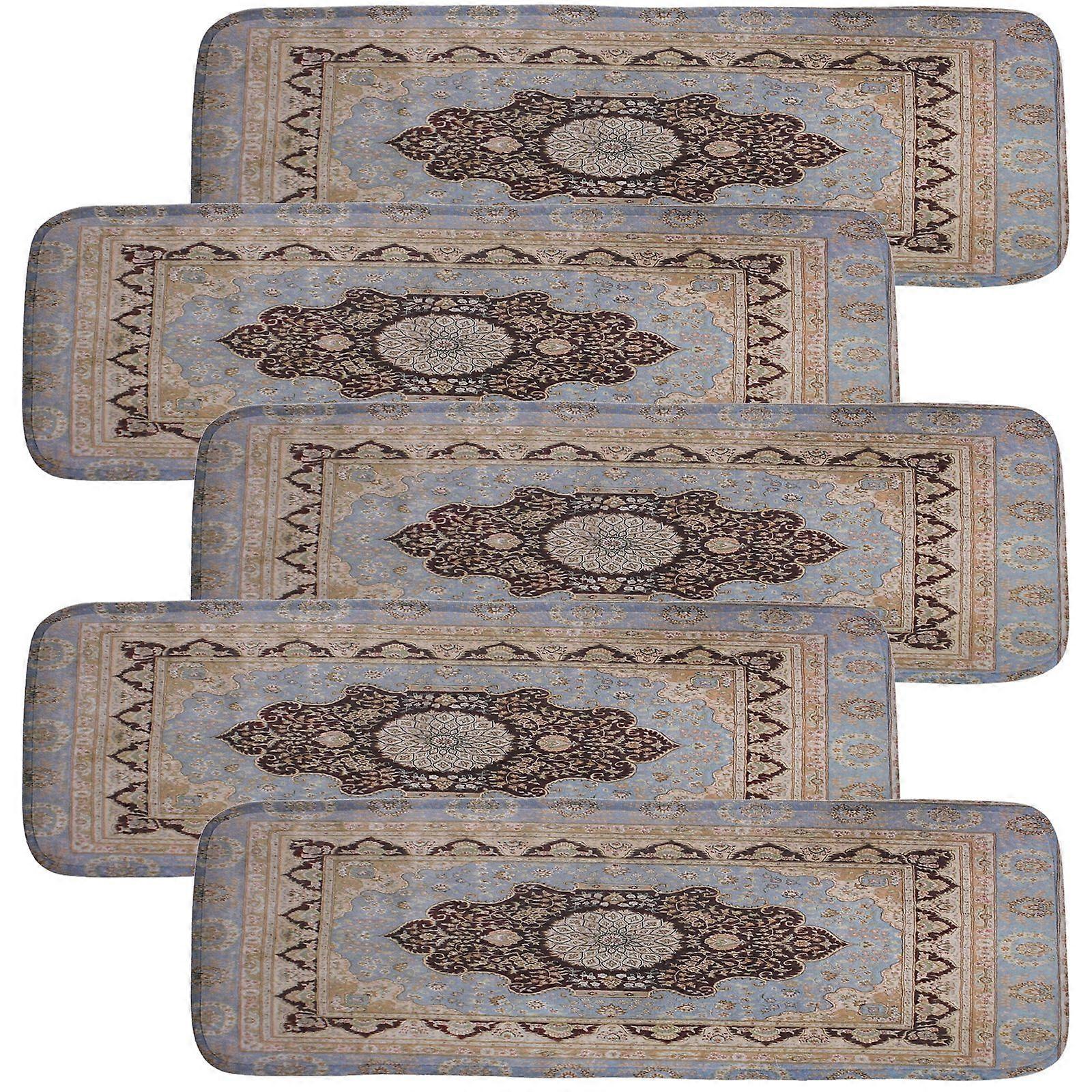 Skridsikre vaskbare trappetæpper med klæbemiddel