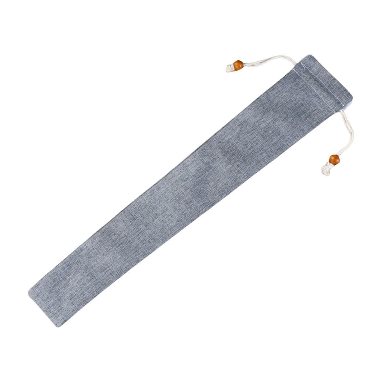Folding Hand Fan Pouches Drawstrings Organizers Bags Folding Fan Pocket Bag For Outdoor Wedding Party Favor Gift Bags  Dark Gray