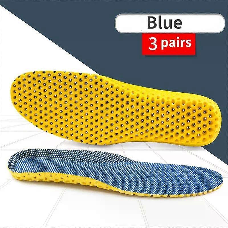 3pairs Shoe Insoles Memory Foam Men Feet Soles Pad Arch Support Safety Running Sport Cushion Stretch Breathable Insoles35-47