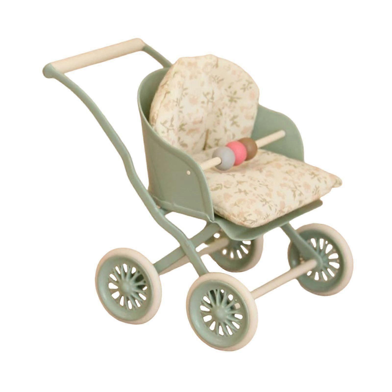 عربة دمية 1/12 مقياس اليدوية للمشهد المصغر Diorama Dollhouse