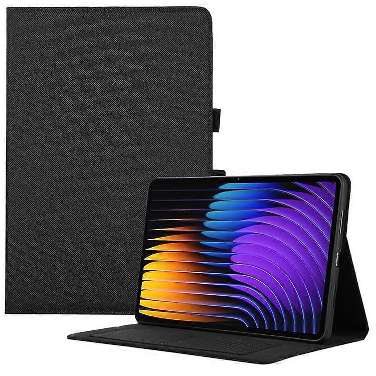 Compatible For Xiaomi Pad 7 / Pad 7 Pro Leather Case Card Holder Cloth Texture Tablet Stand Cover