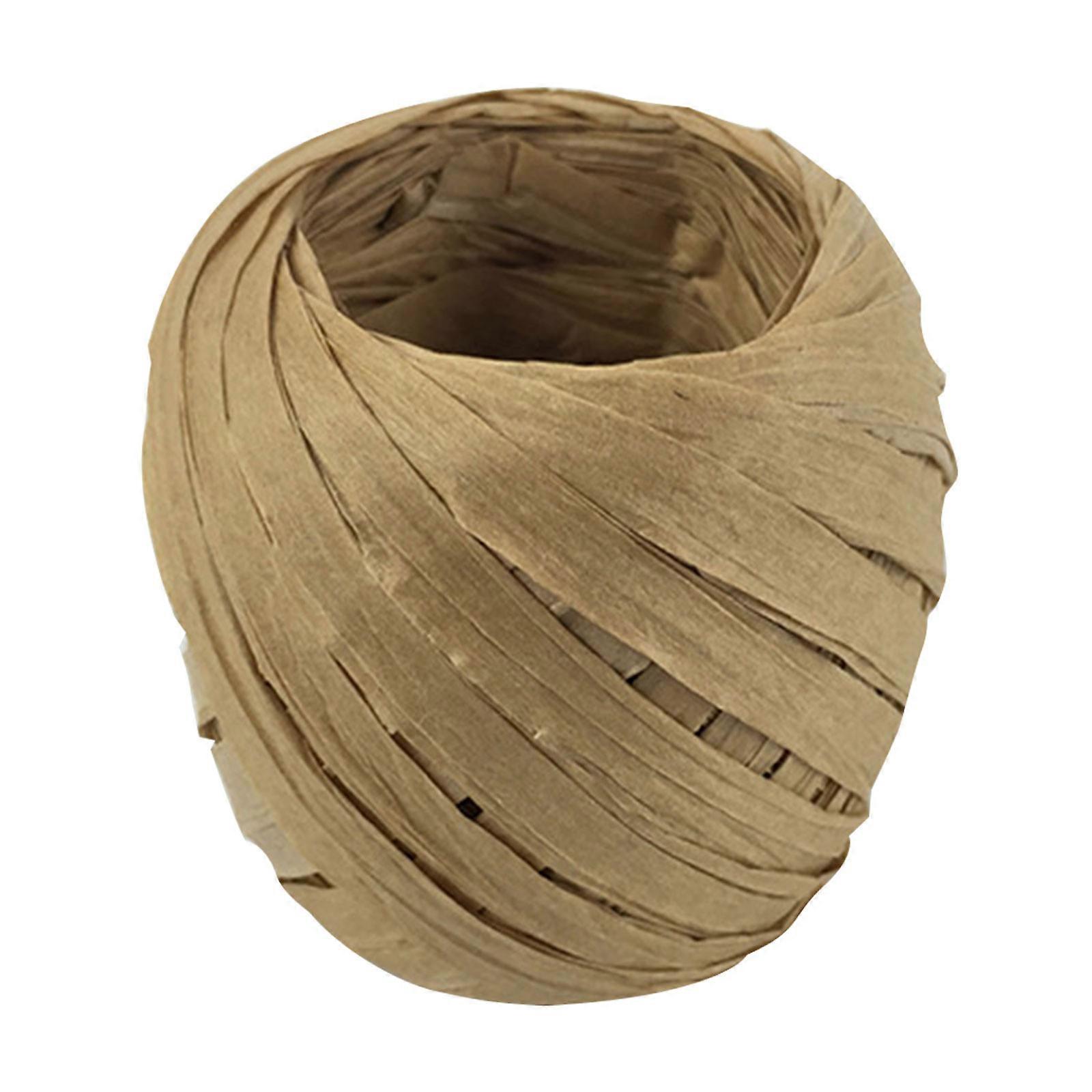 Raffia String, 20m Raffia Ribbon for Wrapping Packing Birthday Gift Hamper & Box WUD7397