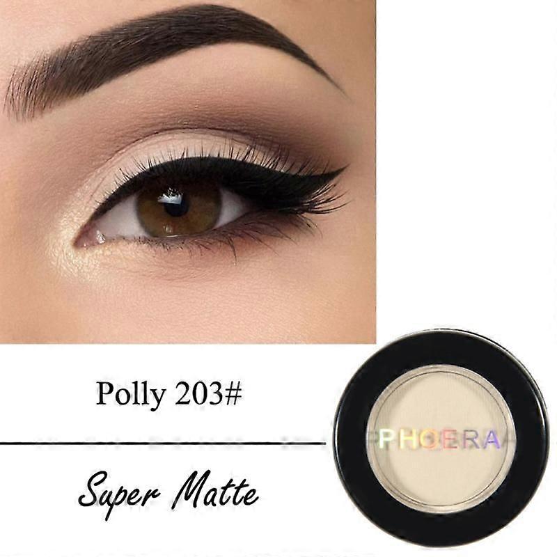 PHOERA Matte 12 Colors Eye Shadow Powder Long-lasting Easy To Color Single Eyeshadow Palette
