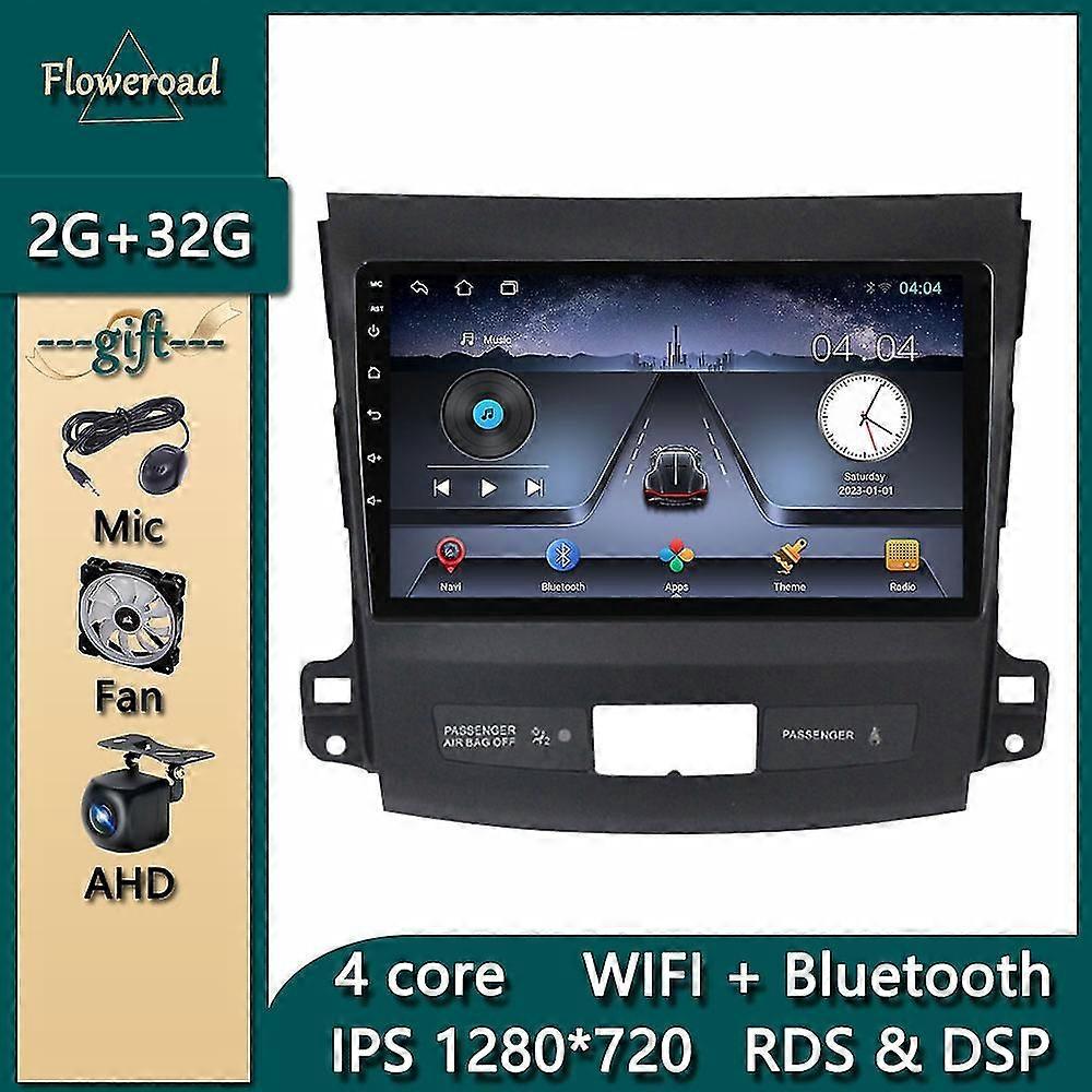 Carplay Tooch Screen For Mitsubishi Outlander 2008-2015 Car Android Navigation Gps Radio Monitor Multimedia Player Ips Video Dsp