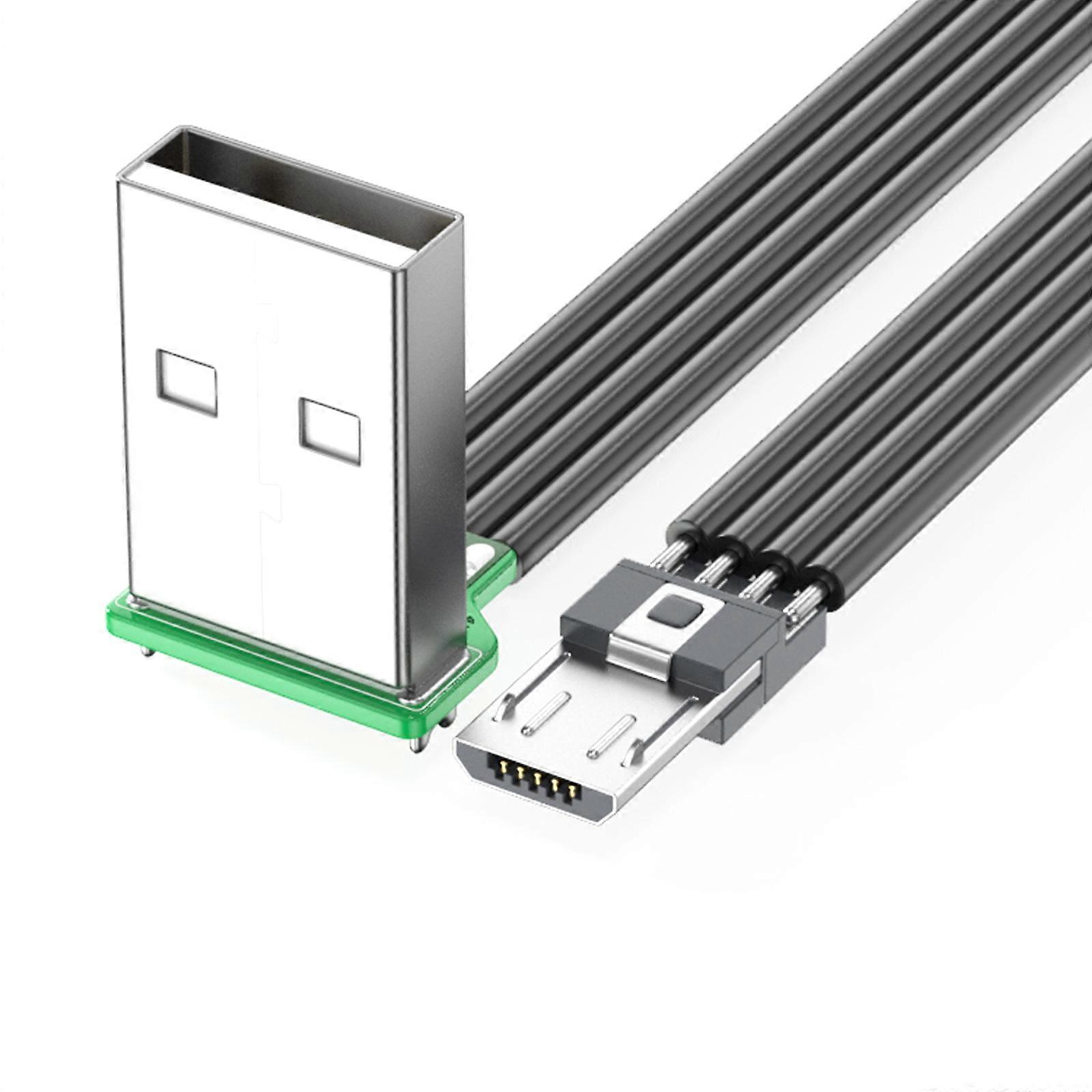 90 Degree Right Angle USB to USB 5Pin Data Cable Charging Cord for Tablet Phones Charging and Syncing In Tight Space