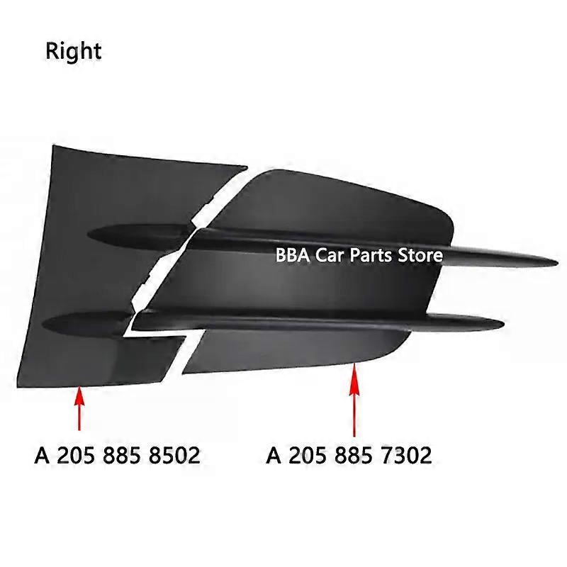 A2058857202 A2058857302 2058858502 Left Right Girlle Fog Lamp Cover Grill Accessory compatible for C Class W205 2019-2021