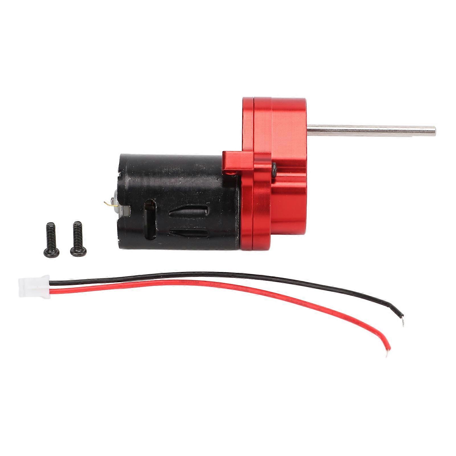 RC Gearbox Metal Stable High Speed Gearbox Assembly with Connection Cable Screws for D12 1/10 Remote Control CarRed