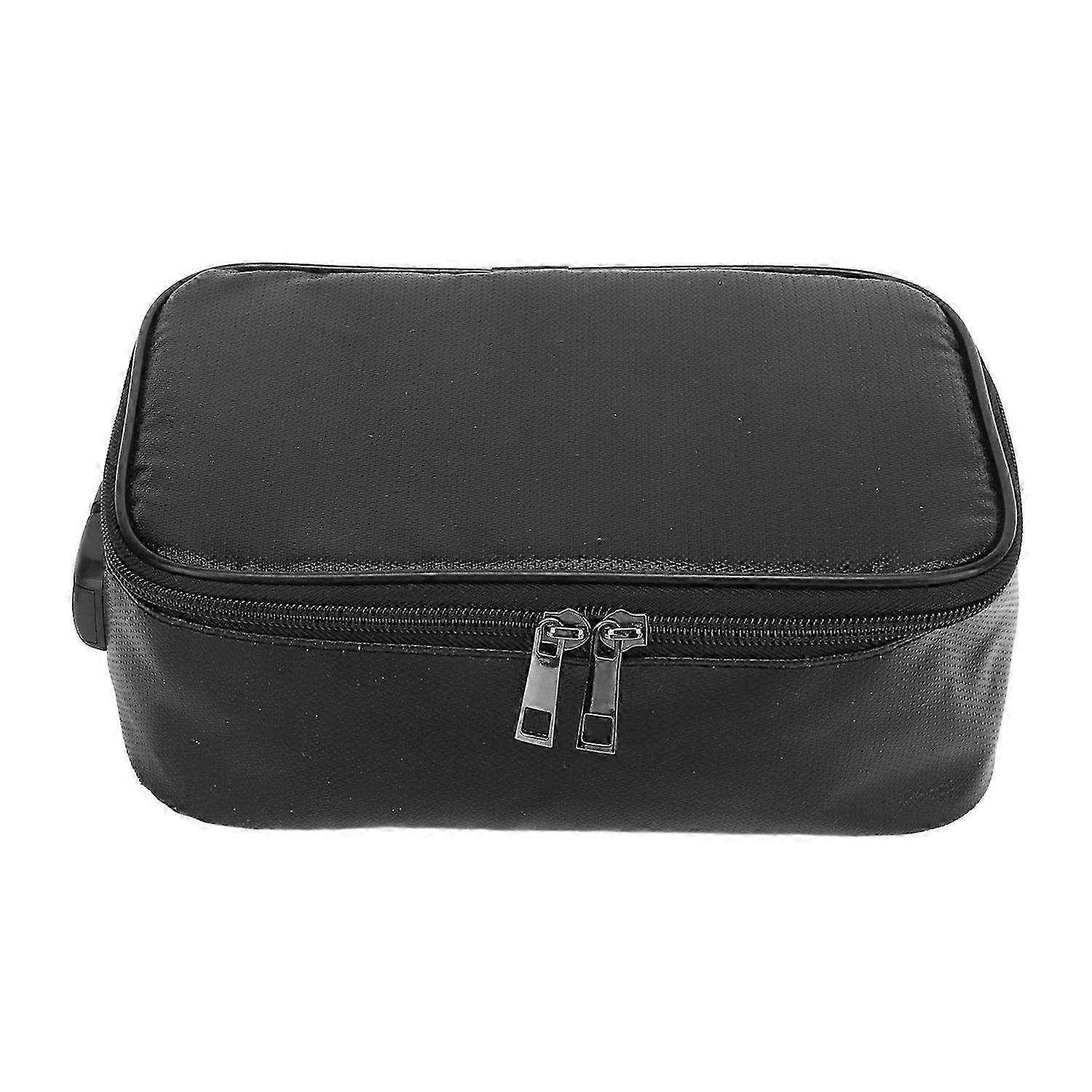 Fireproof Document Box Waterproof Safe Portable Fireproof File Box with Lock Zipper for Home Walkbee A B