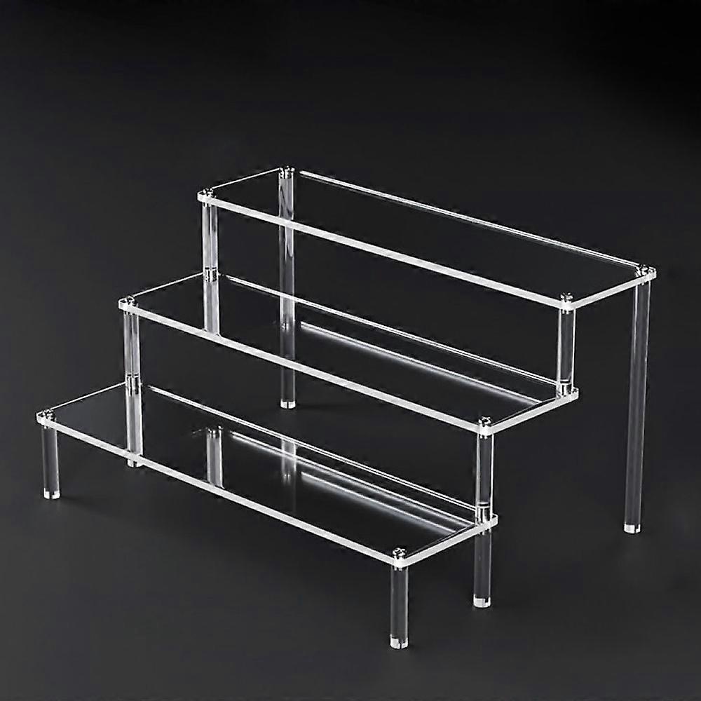 2pcs acrylic display stand - three tier length 30cm (panel width 8cm)
