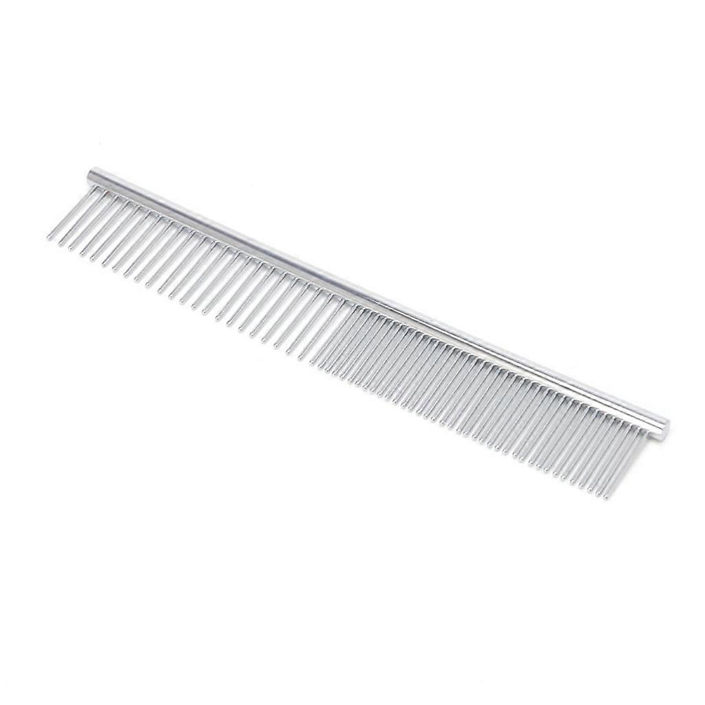 Shedding Self Cleaning Slicker Brush Improve Circulation Easy to Clean Grooming Comb for All Hair Types for Cat Dog Silver