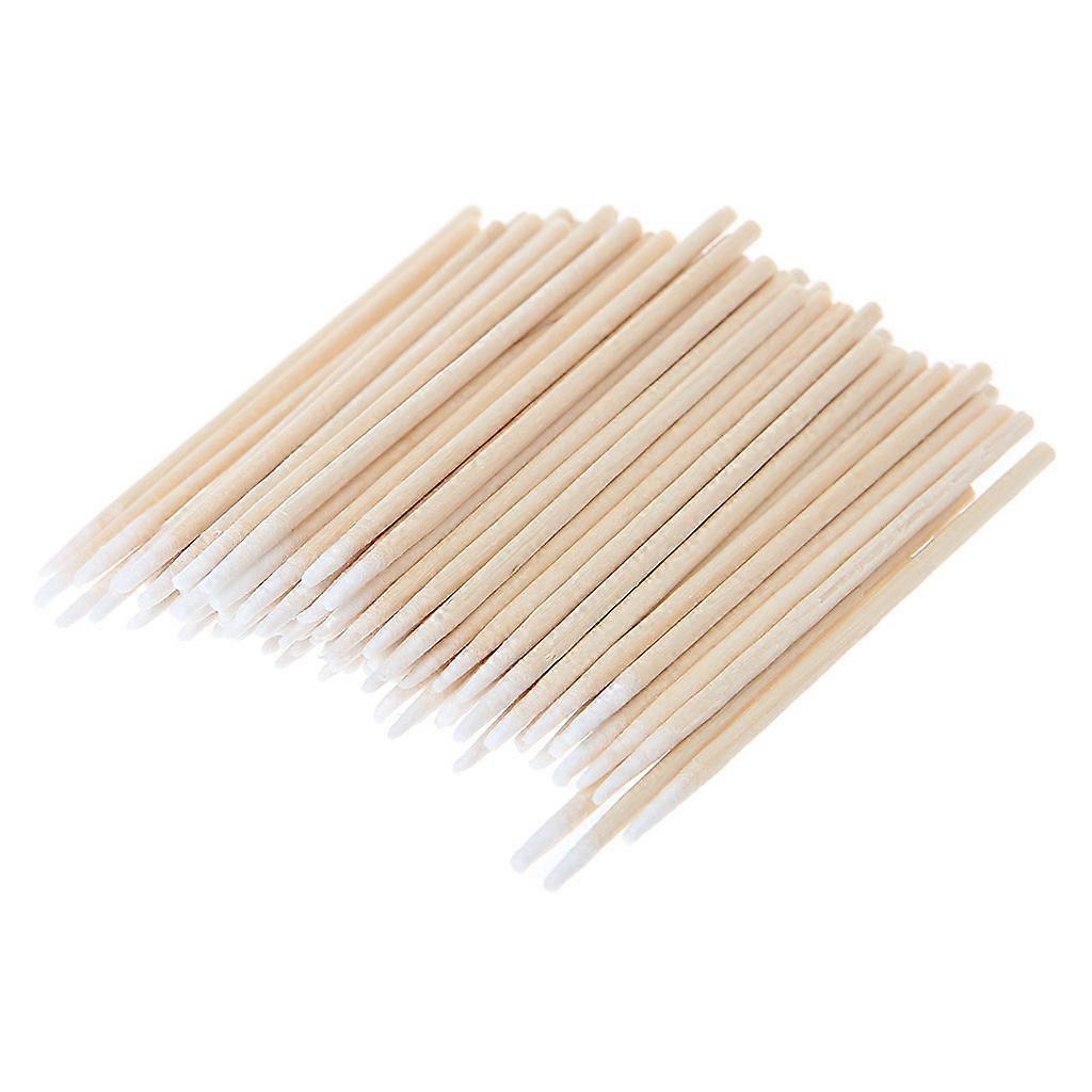 100pcs Short Mini Cotton Swabs Swab Applicator Q-tip Wood Handle Sturdy New Multicolor
