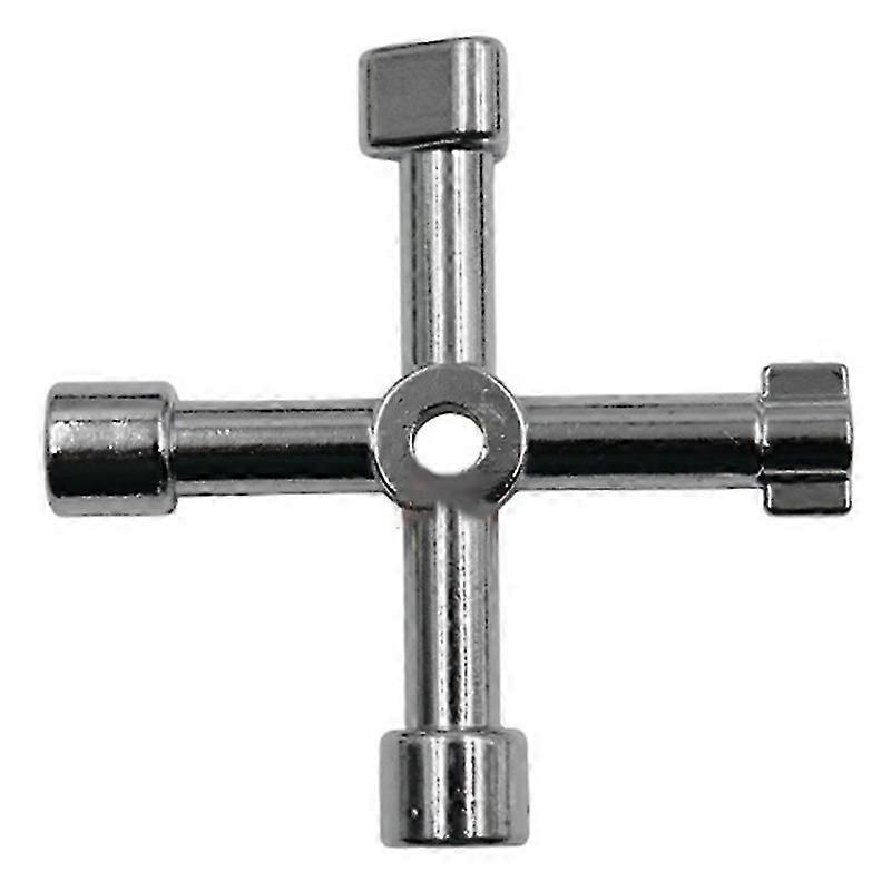 4-Way Keys Cross Triangle/Square Plumbing Opening Wrenches Tool