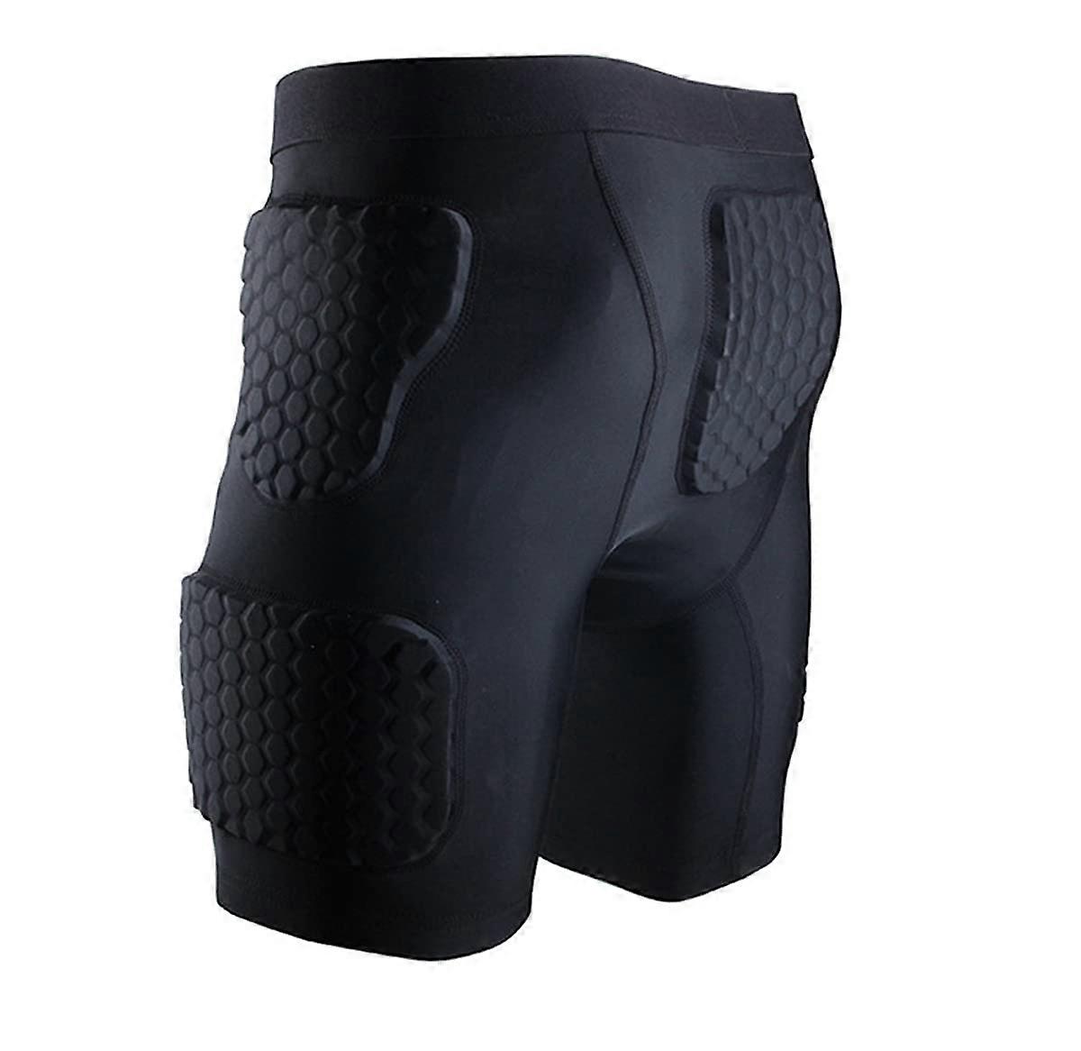 Men's Thickened Shorts Compression Protection Underwear Hip Pad Shorts