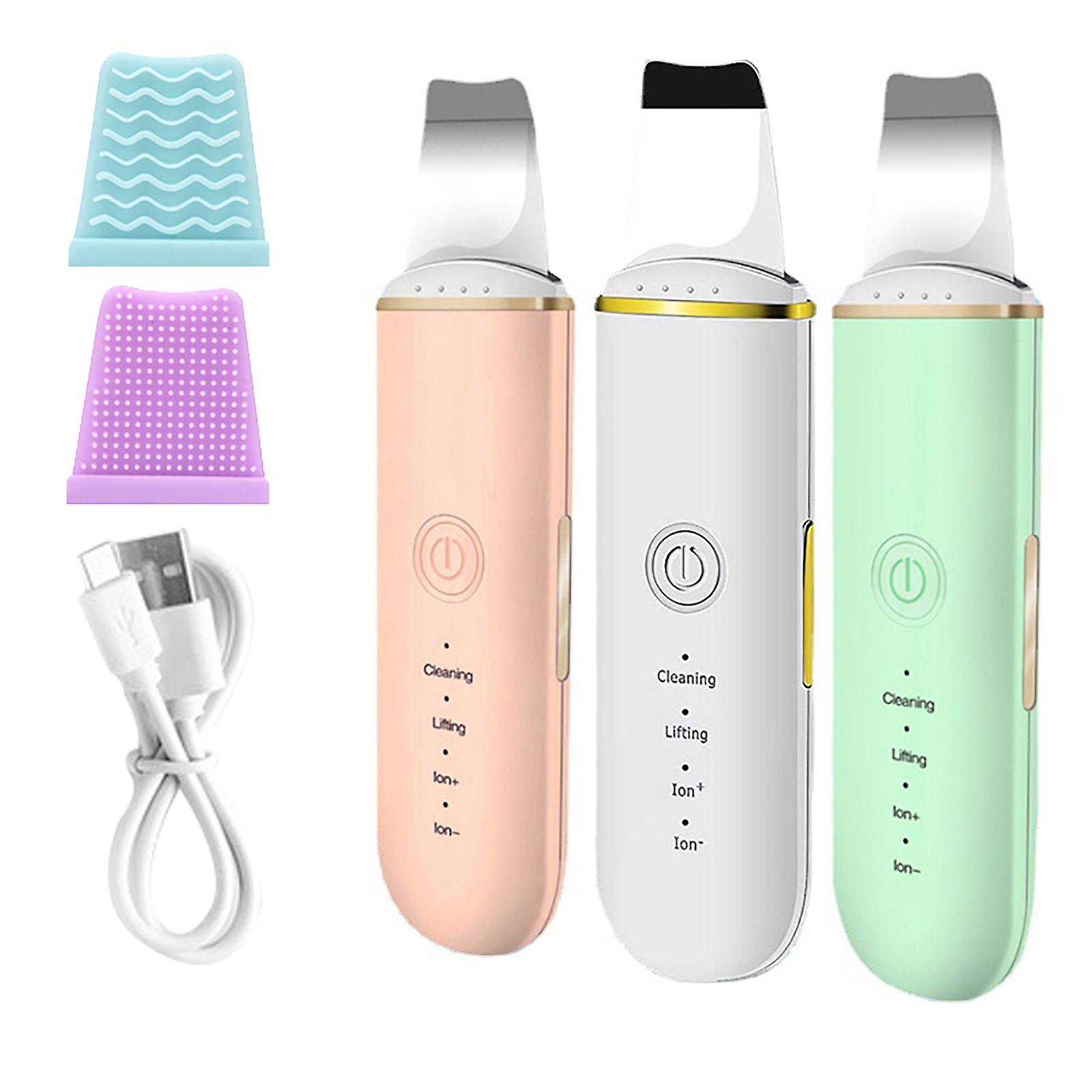Ultrasonic Scrubber Skin Spatula Facial Cleaner Peeling Massage Spa
