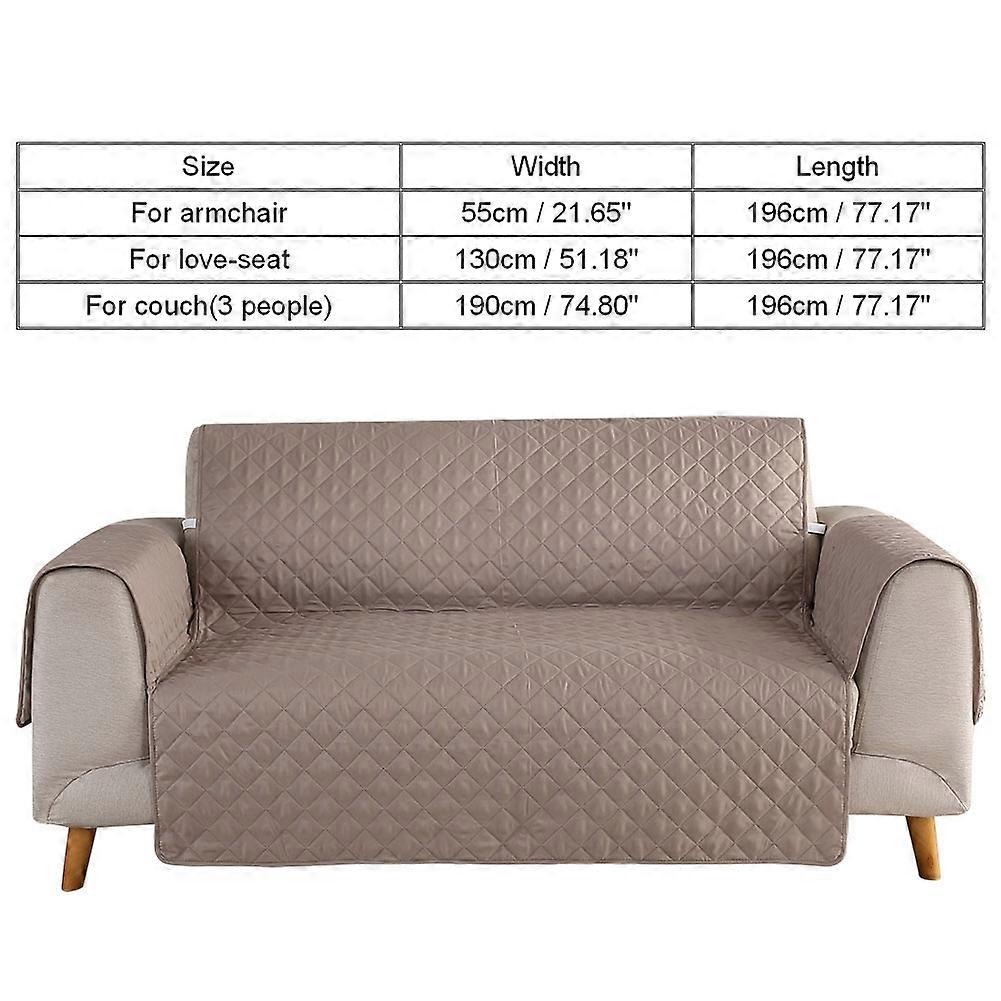 Removable Waterproof Dustproof Slipcover Sofa Cover Protector (For Loveseat)