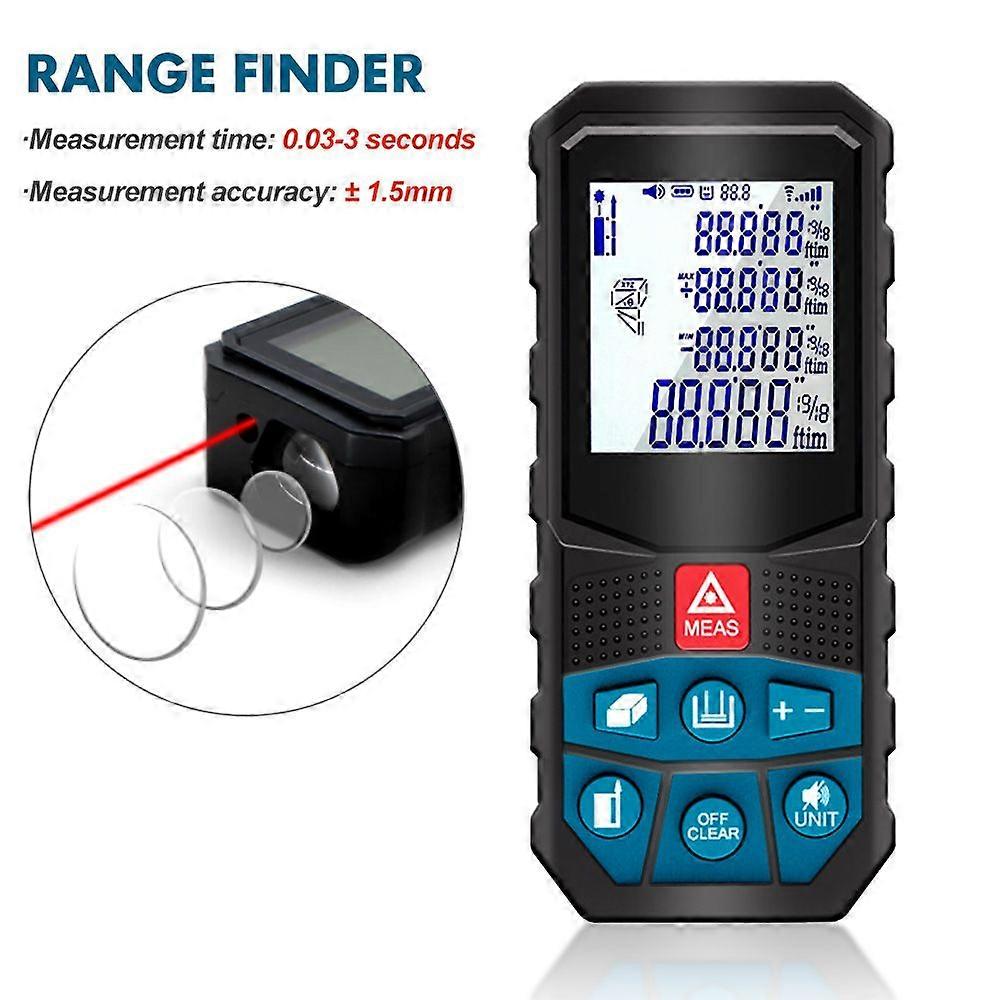 2022 Laser Distance Meter 120m 100m 80m 70m 60m 40m Infrared Rangefinder Digital Range Finder Laser Tape Measure Distance Meter