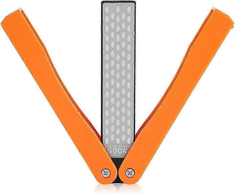 400/600 Grit Knife Sharpener, Folding Double-Sided Diamond Sharpening Stone Tool