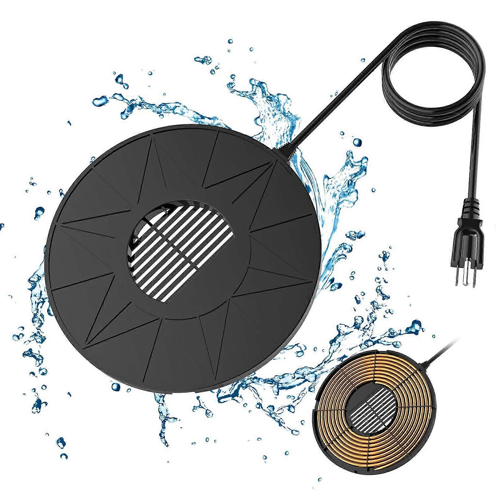 70W Pond Heater for Winter Bird Bath and Stock Tank, Submersible Water Heater, Efficient Freeze Prevention, Durable Design